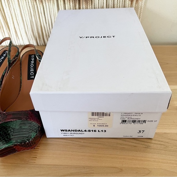 NWB Y/Project Open Toe Mules - Picture 10 of 11